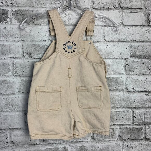 Vintage Weebok Denim Basics Kids Jean Carpenter Shortalls Bib Overalls Size 4T - Picture 5 of 11